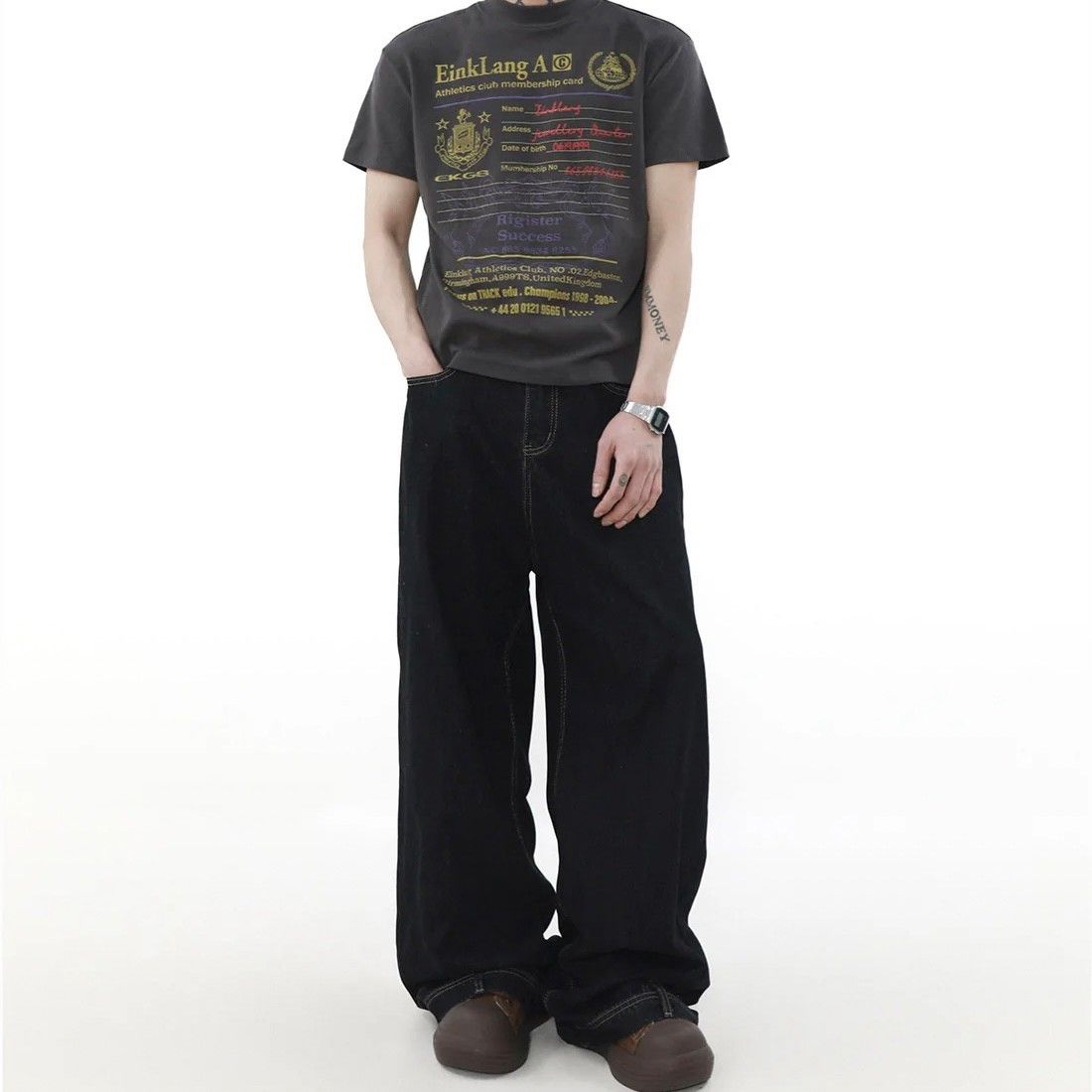 ストレート レッグパンツ ブラック 3XL 地底人オンライン バギー ストレート レッグパンツ ブラック 3XL 地底人オンライン バギー