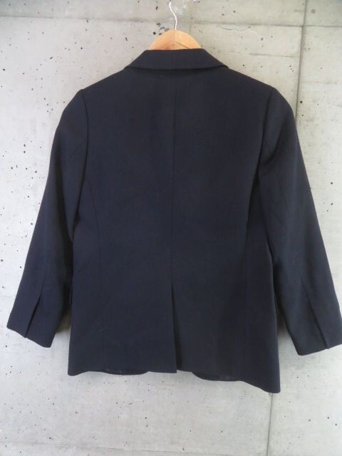 004m81* хорошая вещь. * Kids размер * золотой кнопка *BURBERRY LONDON Burberry одиночный жакет 140A/ сделано в Японии / темно-синий блейзер / костюм / ребенок одежда 