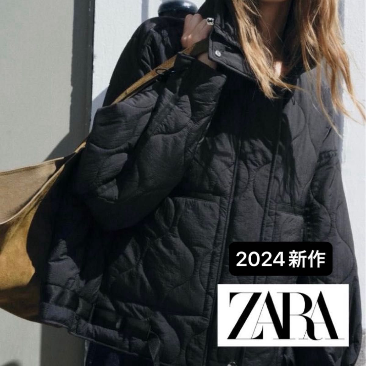 ZARA 2024 撥水加工 パフジャケット XS ブラック ZW Collection ZARA 2024 撥水加工 パフジャケット XS ブラック ZW Collection