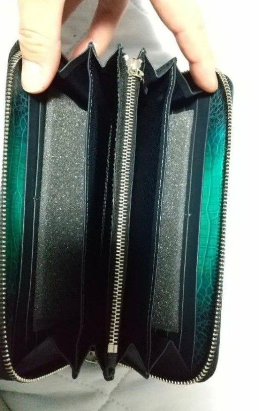 クロコダイル ラウンドファスナー 長財布 オーダーメイド 革芸人 クロコダイル ラウンドファスナー 長財布 オーダーメイド 革芸人