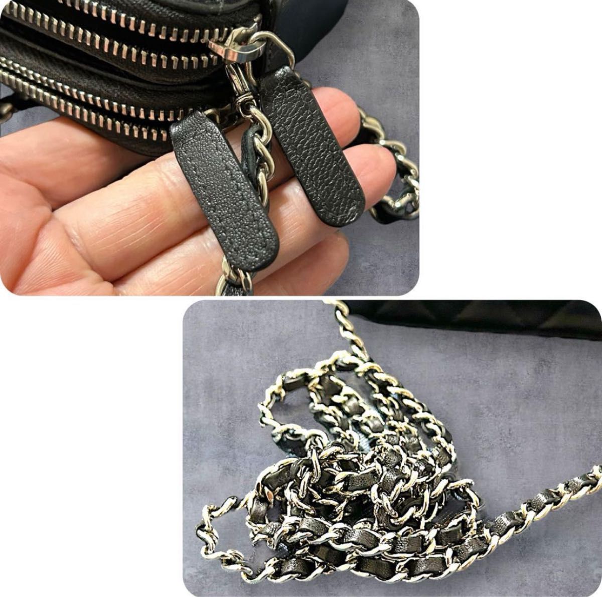 CHANEL】ハーフココチェーンウォレット 大人気 即完売品 CHANEL】ハーフココチェーンウォレット 大人気 即完売品