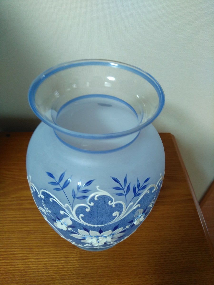 Bohemian Glass ボヘミアングラス 花瓶 チェコスロバキア　未使用