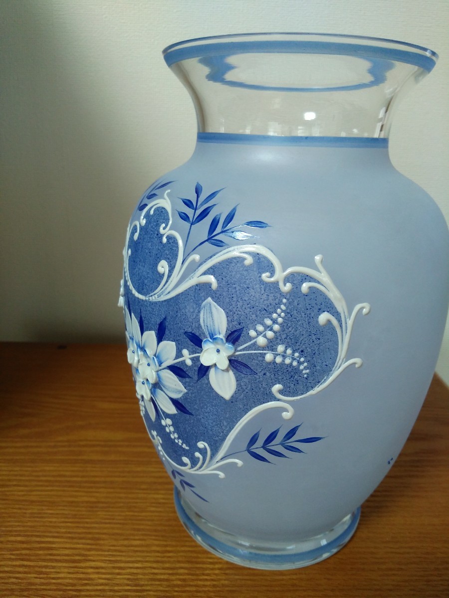 Bohemian Glass ボヘミアングラス 花瓶 チェコスロバキア　未使用