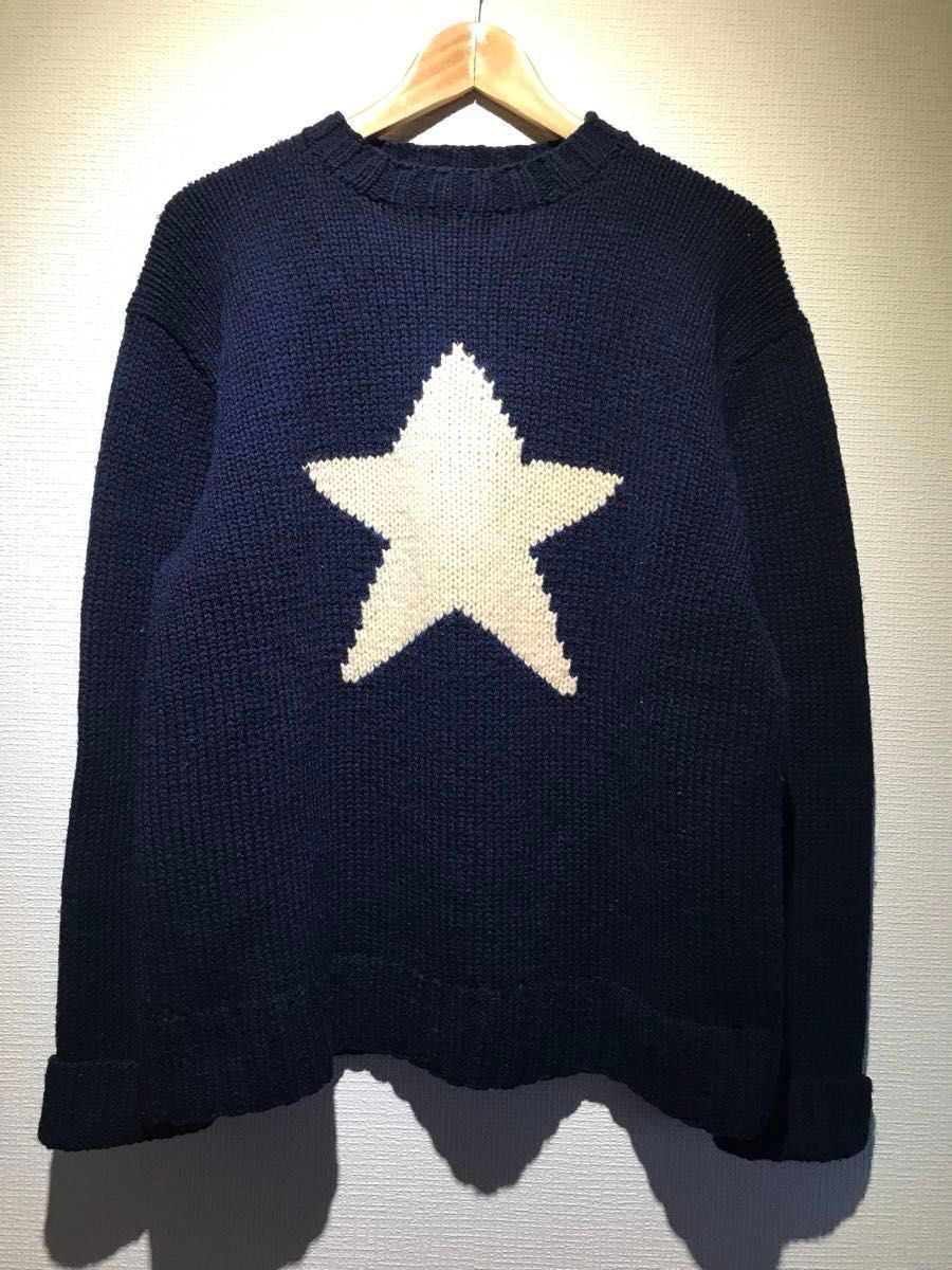 90s Ralph Lauren ラルフローレン スターニット ネイビー ニット 90s Ralph Lauren ラルフローレン スターニット ネイビー ニット