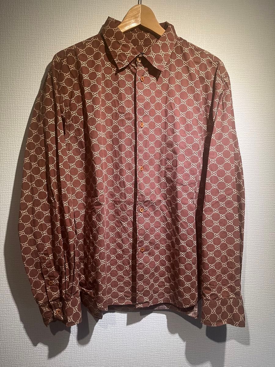 90s stussy old 長袖シャツ 総柄 長袖 シャツ モノグラム GUCCI 90s stussy old 長袖シャツ 総柄 長袖 シャツ モノグラム GUCCI