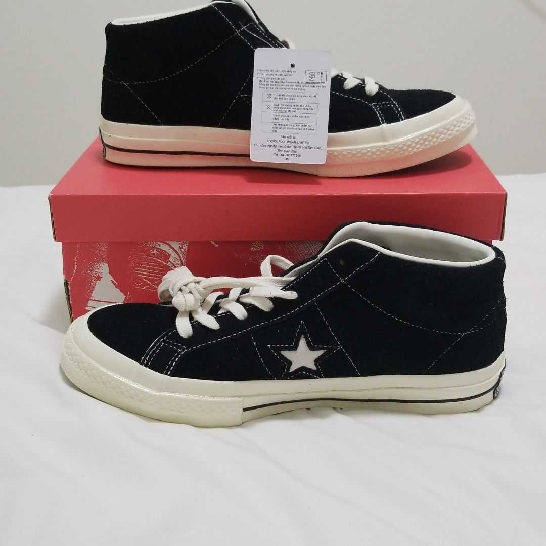 CONVERSE コンバース ワンスターミッド ブラック スエード CONVERSE コンバース ワンスターミッド ブラック スエード