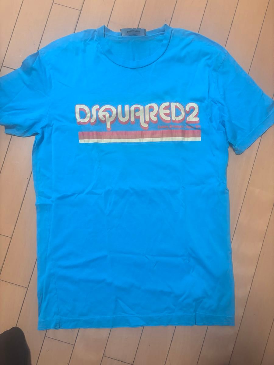 DSQUARED2 Tシャツ 水色 ロゴ入り