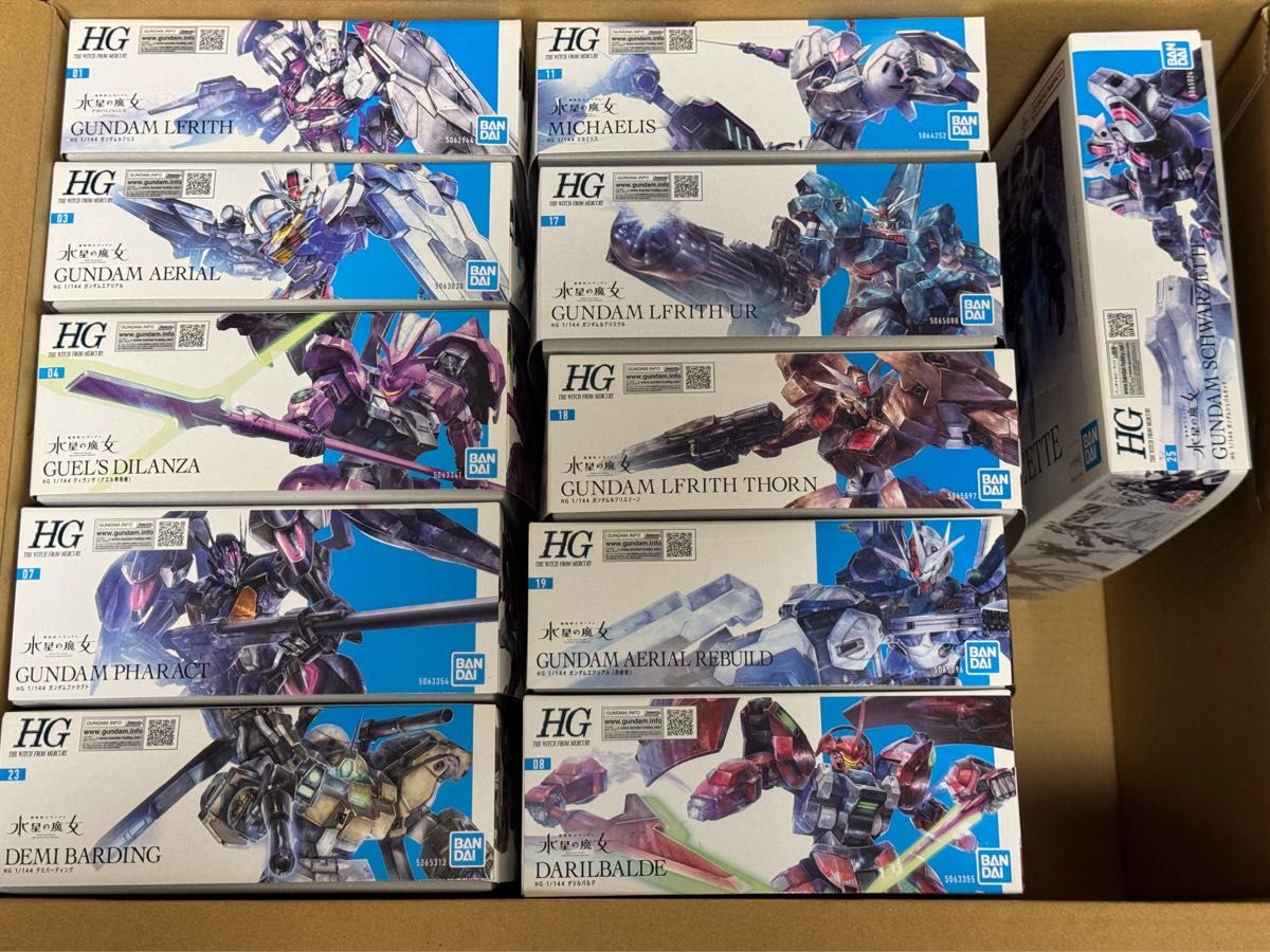 機動戦士ガンダム 水星の魔女 ガンプラ HG 未組み立て まとめ 機動戦士ガンダム 水星の魔女 ガンプラ HG 未組み立て まとめ