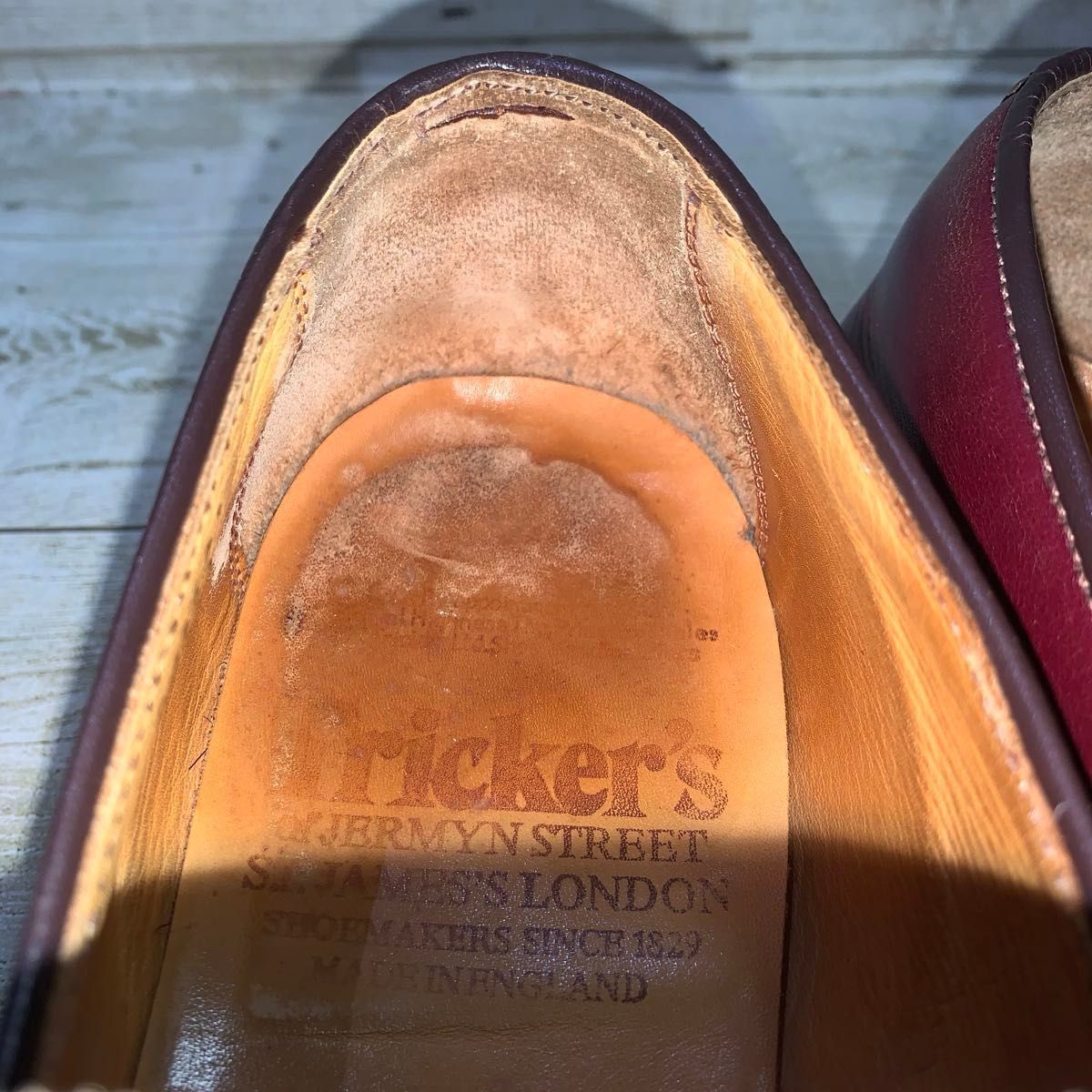 Trickers トリッカーズ サイズ8(26 5cm)ボルドー(赤茶 Trickers トリッカーズ サイズ8(26 5cm)ボルドー(赤茶