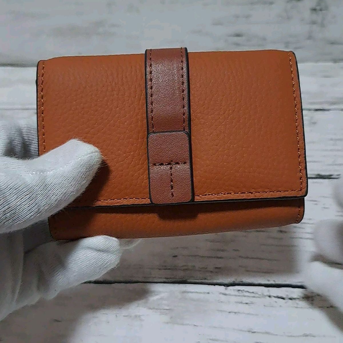 ミニ財布 レディース 三つ折り財布 PUレザー コンパクト ブラウン