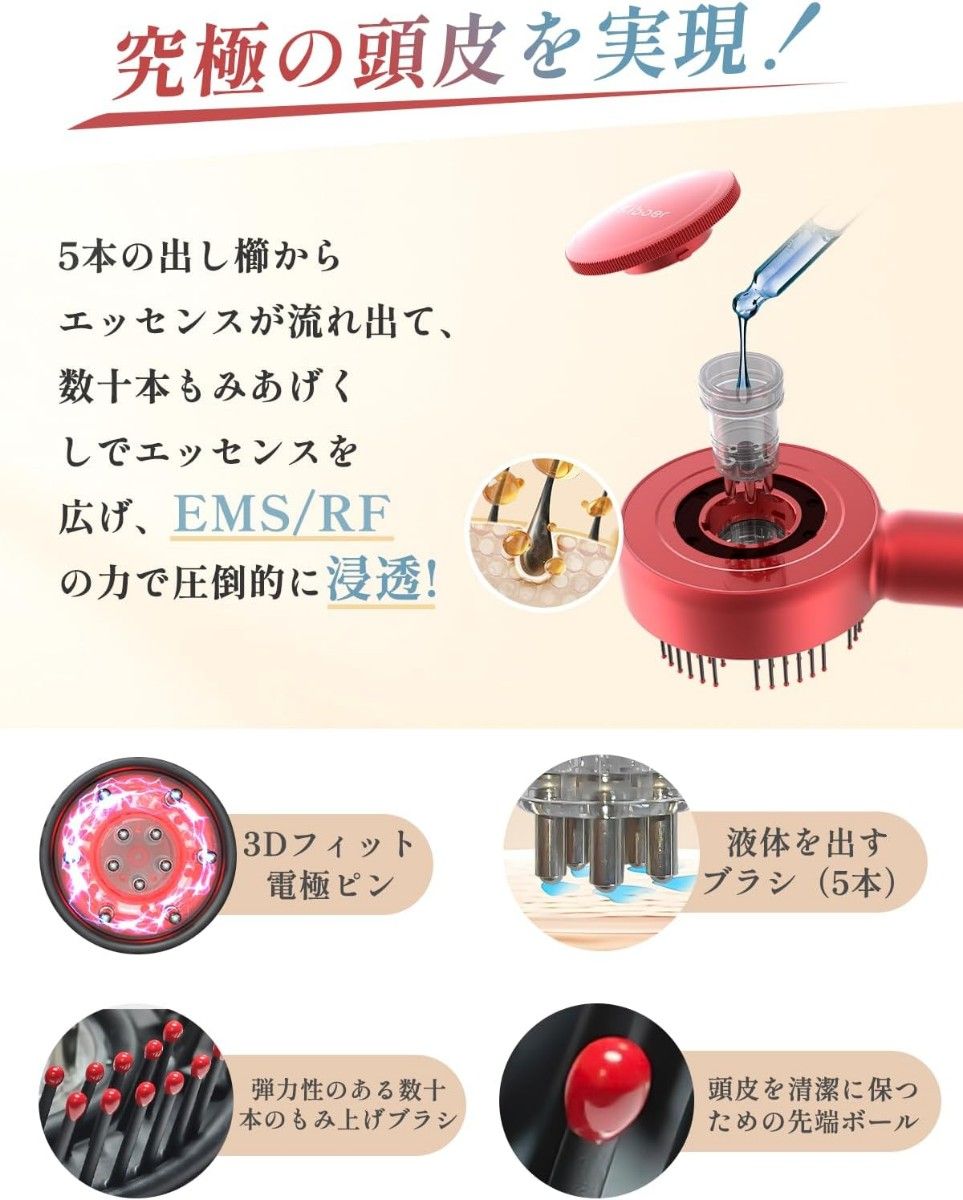 Kiboer 電気ブラシ ヘッドスパ 電動頭皮ブラシ スカルプ 特許 Kiboer 電気ブラシ ヘッドスパ 電動頭皮ブラシ スカルプ 特許
