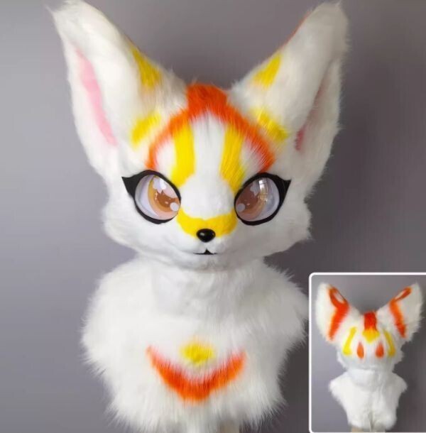 ☆着ぐるみヘッド 犬 白 Cタイプ 全頭ヘッド ケモノ マスク ☆着ぐるみヘッド 犬 白 Cタイプ 全頭ヘッド ケモノ マスク