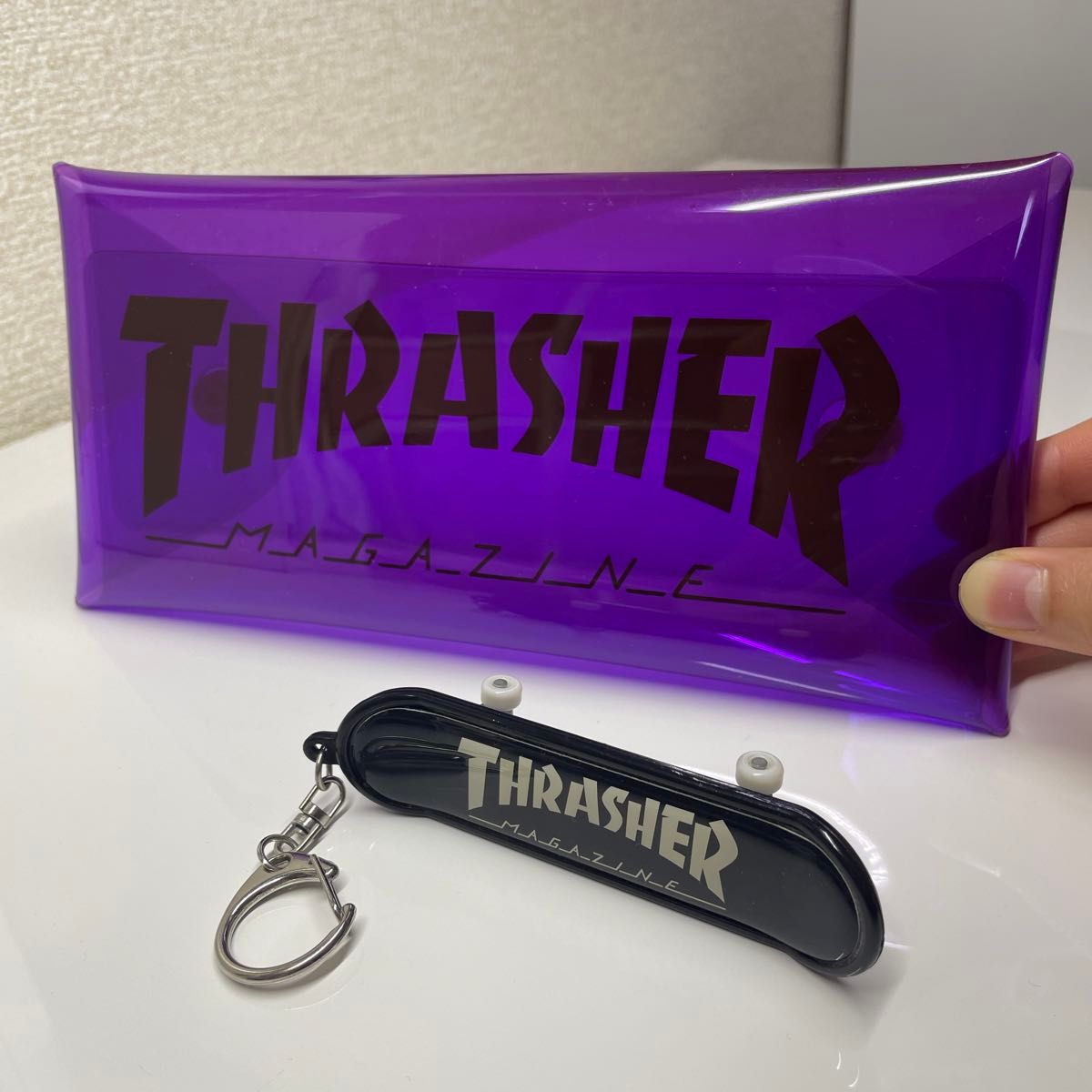 キーホルダー THRASHER スラッシャー 2個セット スケボー キーホルダー