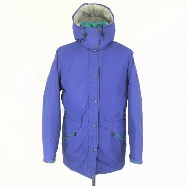 2024年 お歳暮・冬ギフト特集 80s-90sビンテージ/USA製★L.L.Bean★高防寒性!3Mシンサレート使用ハーフコート【Women's size -M程度/青系】フード着脱式◆BF187 女性用