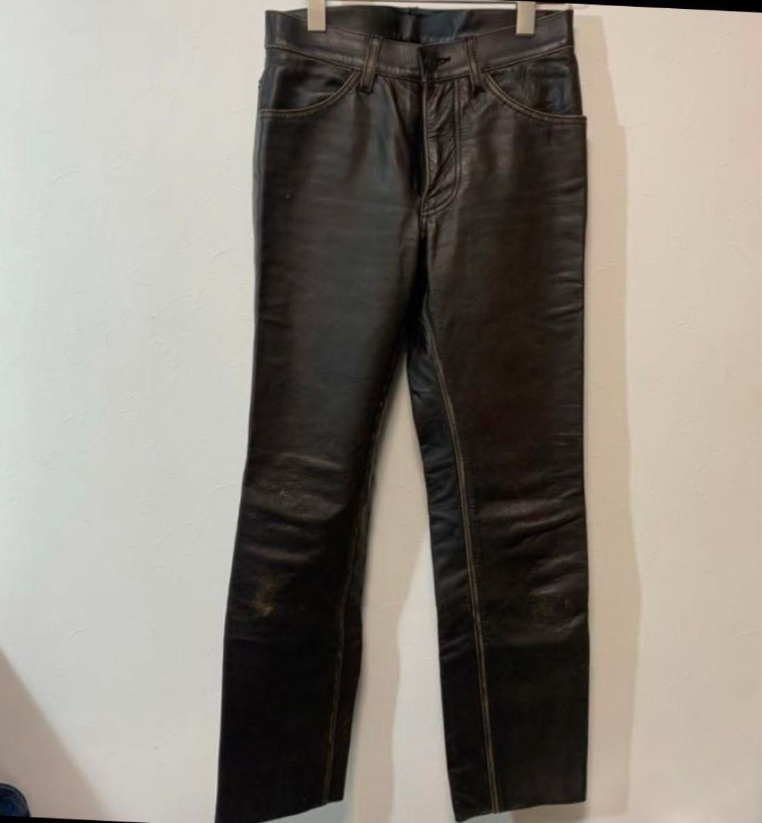 Levi's leather pants 茶芯 リーバイス レザーパンツ ジーンズ Levi's leather pants 茶芯 リーバイス レザーパンツ ジーンズ
