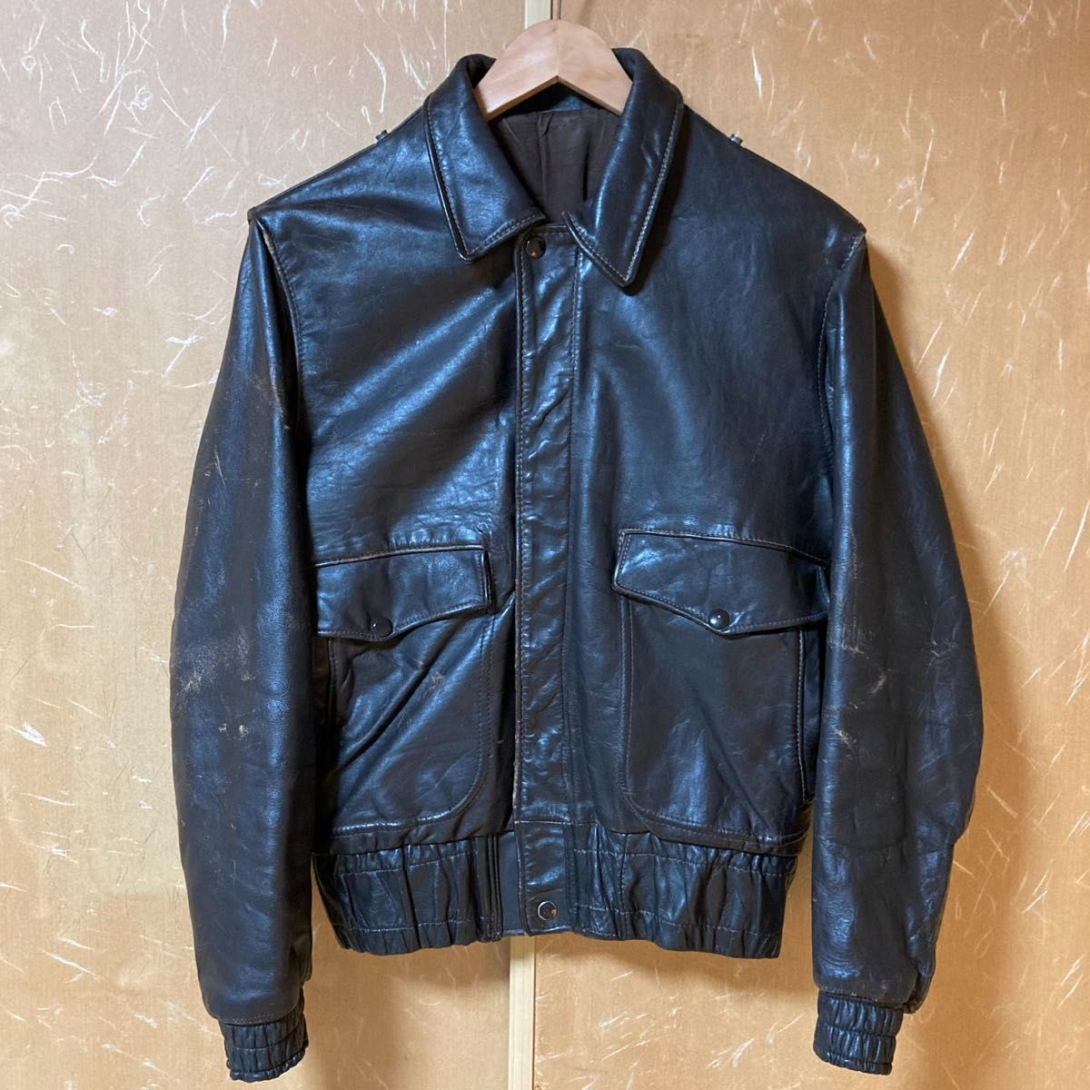 60s USA製 A-2 レザージャケット UNKNOWN タロン 茶 M|Yahoo 60s USA製 A-2 レザージャケット UNKNOWN タロン 茶 M|Yahoo