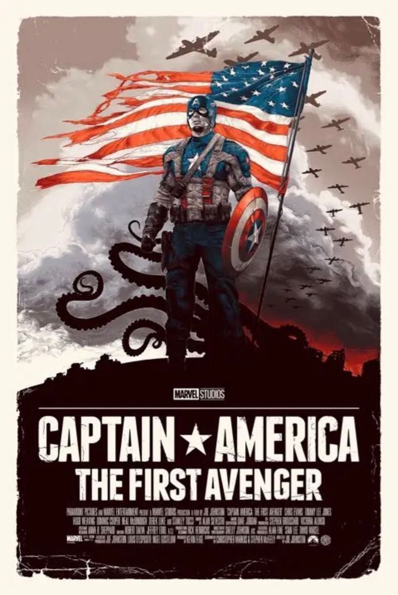 世界限定300部 海外限定 MARVEL ポスター キャプテンアメリカ 世界限定300部 海外限定 MARVEL ポスター キャプテンアメリカ