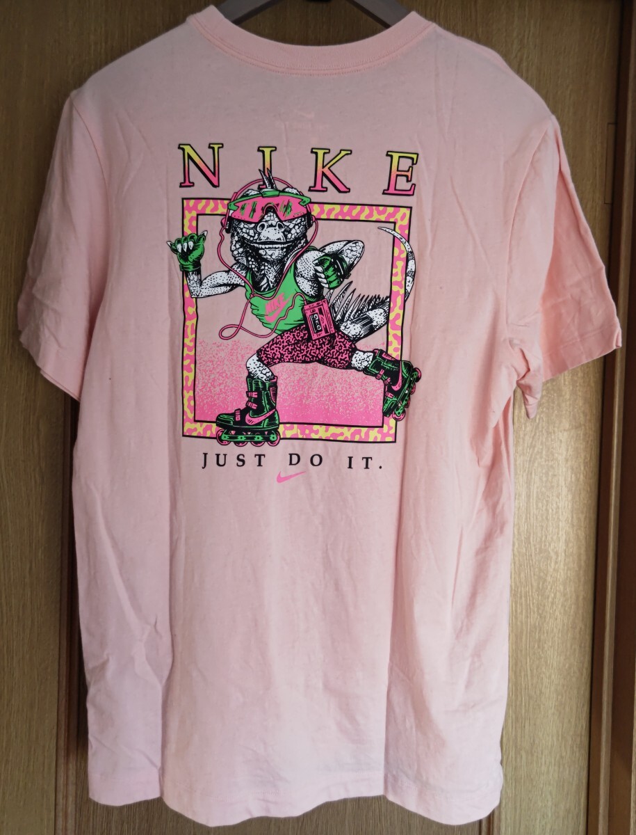  appraisal reference! beautiful goods L size NIKE Nike iguana T-shirt pink cat pohs shipping 230 jpy 