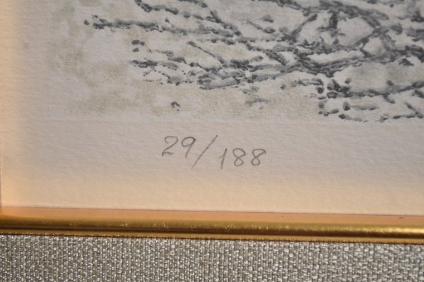 GINZA絵画館】下田義寛 リトグラフ版画「若き鷹」直筆サイン GINZA絵画館】下田義寛 リトグラフ版画「若き鷹」直筆サイン