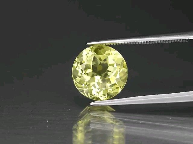 No.705 レモンクォーツ 約3.82ct 約10mm×10mm ブラジル産