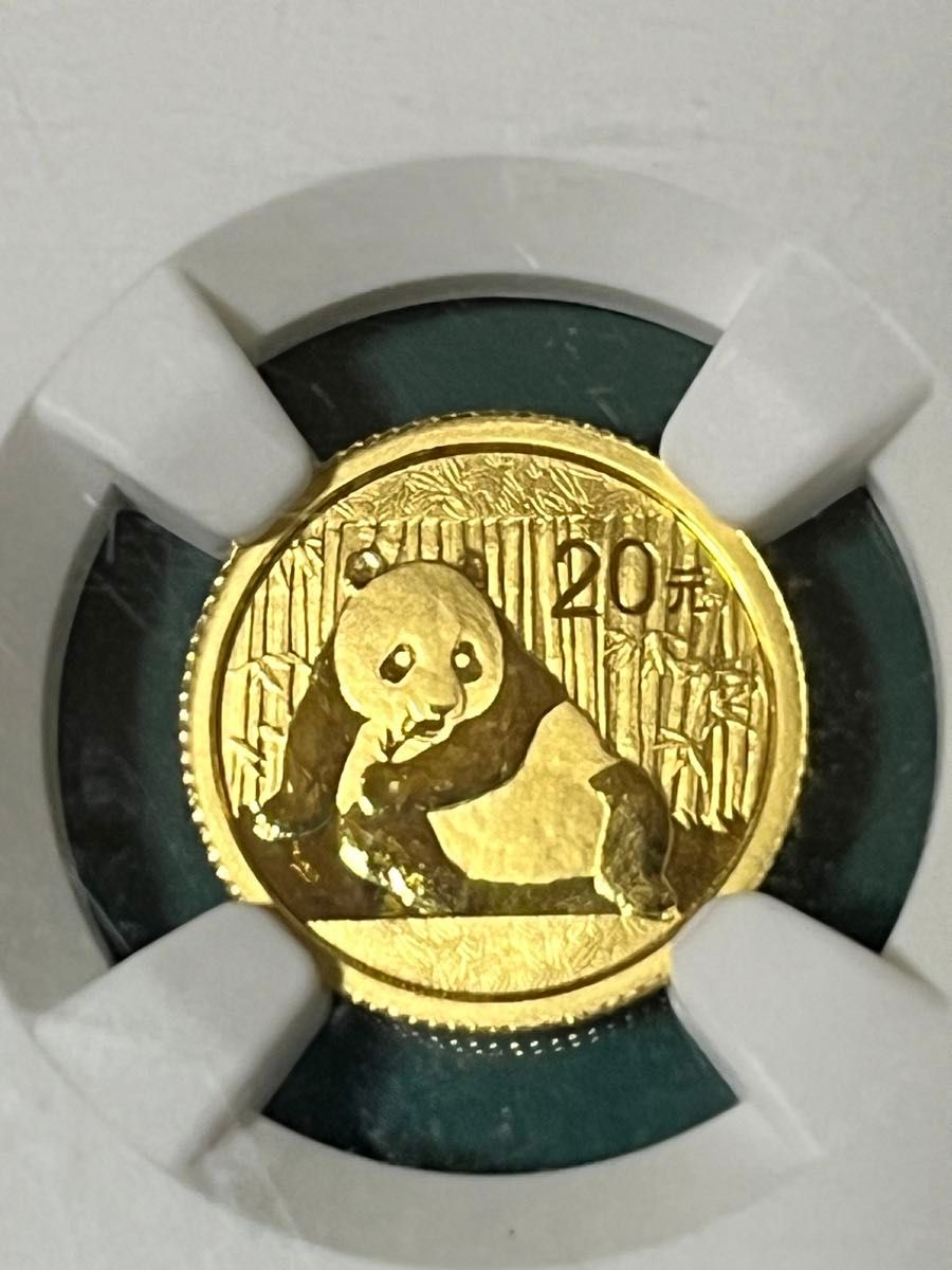 2025年 パンダ 銀貨 PCGS MS70 最高鑑定 初日発行限定 竹限定(銀