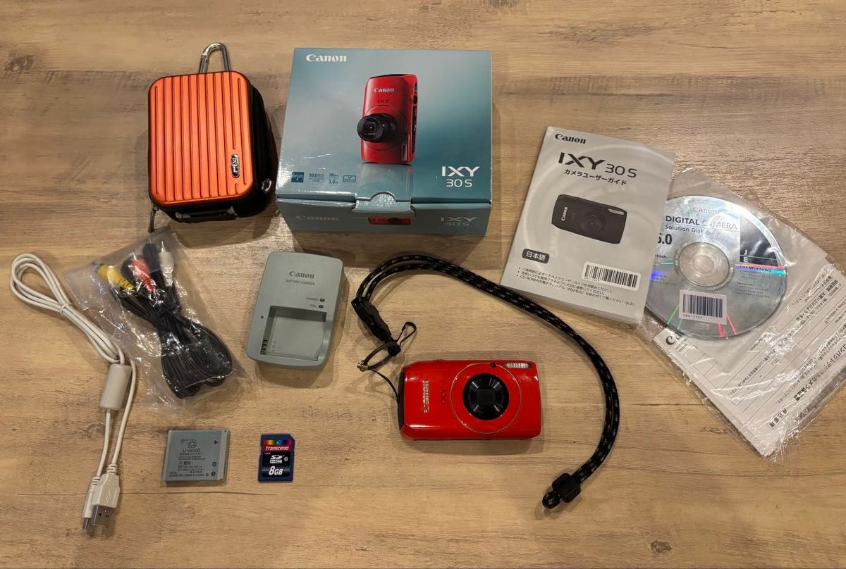 動作確認済み】 Canon IXY 30S 同梱品あり レッド sdカード付き 動作確認済み】 Canon IXY 30S 同梱品あり レッド sdカード付き
