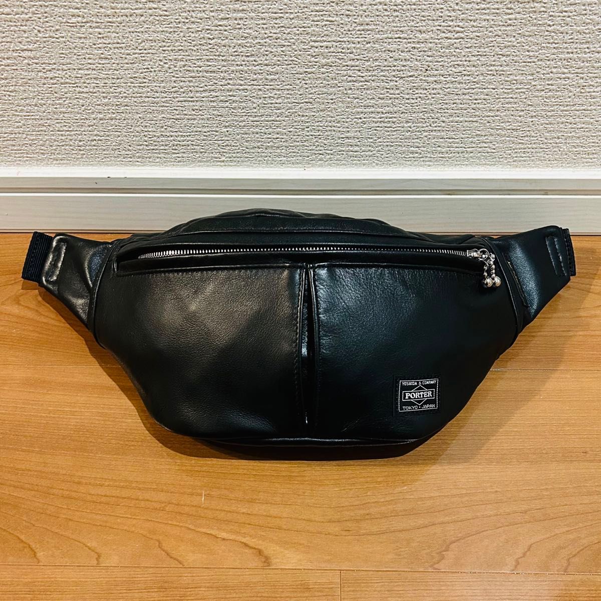 PORTER Lewis Leathers Waist Bag Black ポーター ルイス レザー PORTER Lewis Leathers Waist Bag Black ポーター ルイス レザー
