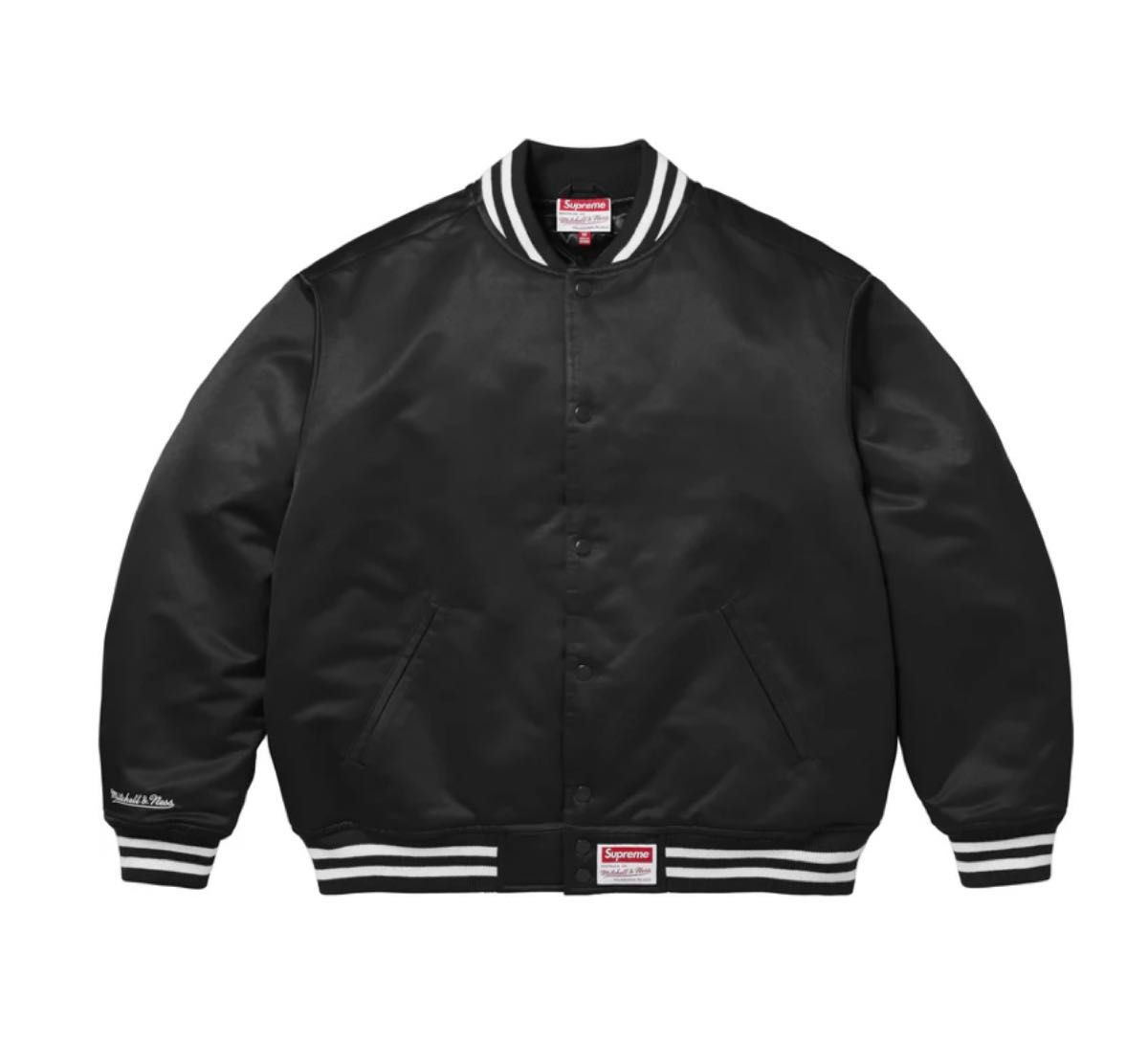 新品 未使用 supreme Mitchell & Ness Satin Varsity Jacket 新品 未使用 supreme Mitchell & Ness Satin Varsity Jacket