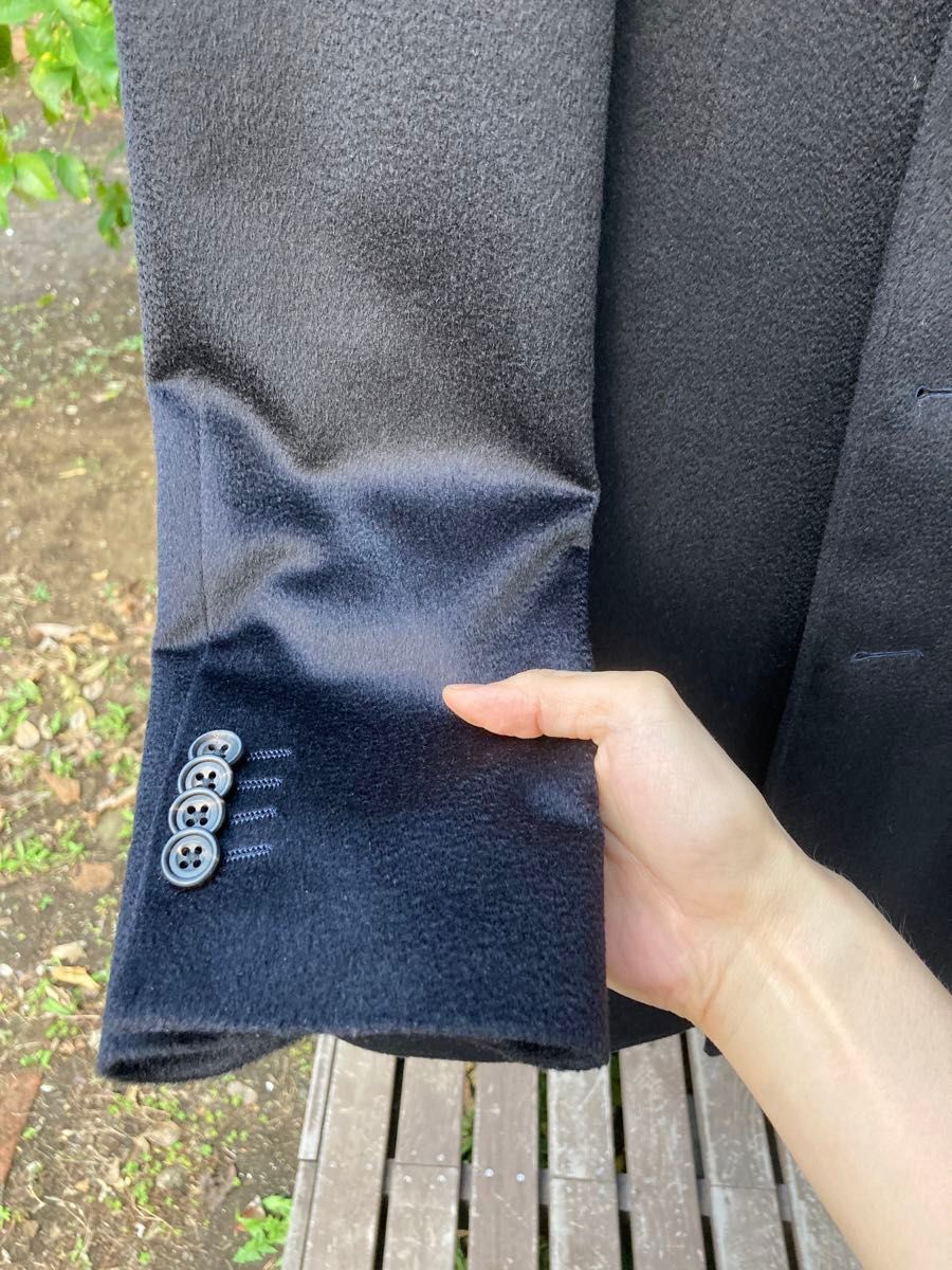 激レア未使用品 コロンボ製カシミヤ100%チェスターコート ダーク 激レア未使用品 コロンボ製カシミヤ100%チェスターコート ダーク