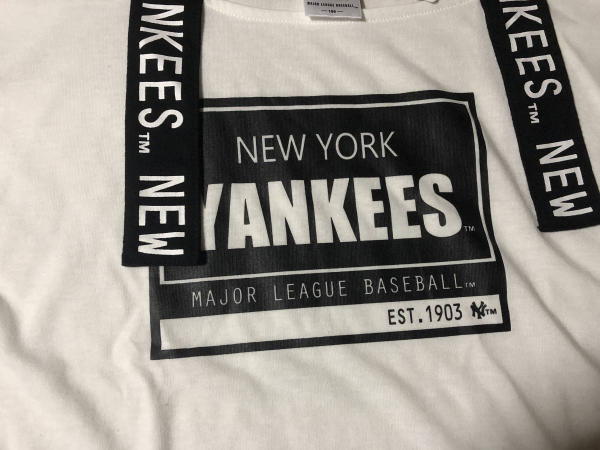 【同梱不可！】 MLB ニューヨークヤンキース 肩ベルト Tシャツ 150_画像4