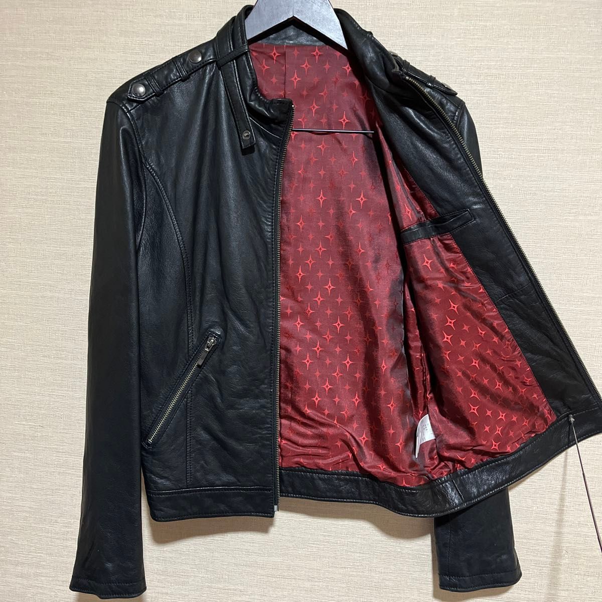 フジコウ ラムレザージャケット シングル ライダース ブルゾン フジコウ ラムレザージャケット シングル ライダース ブルゾン