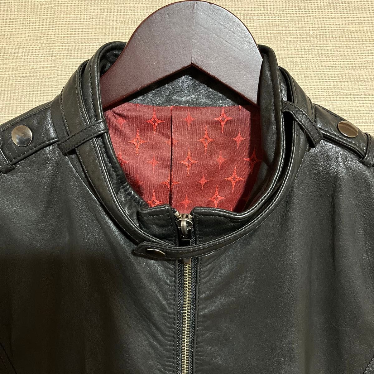 フジコウ ラムレザージャケット シングル ライダース ブルゾン フジコウ ラムレザージャケット シングル ライダース ブルゾン