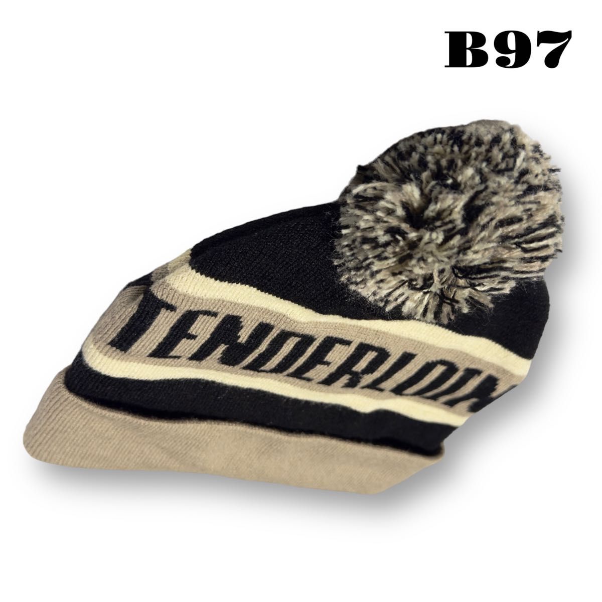 希少品 TENDERLOIN テンダーロイン ボンボン ビーニー ブラック 希少品 TENDERLOIN テンダーロイン ボンボン ビーニー ブラック