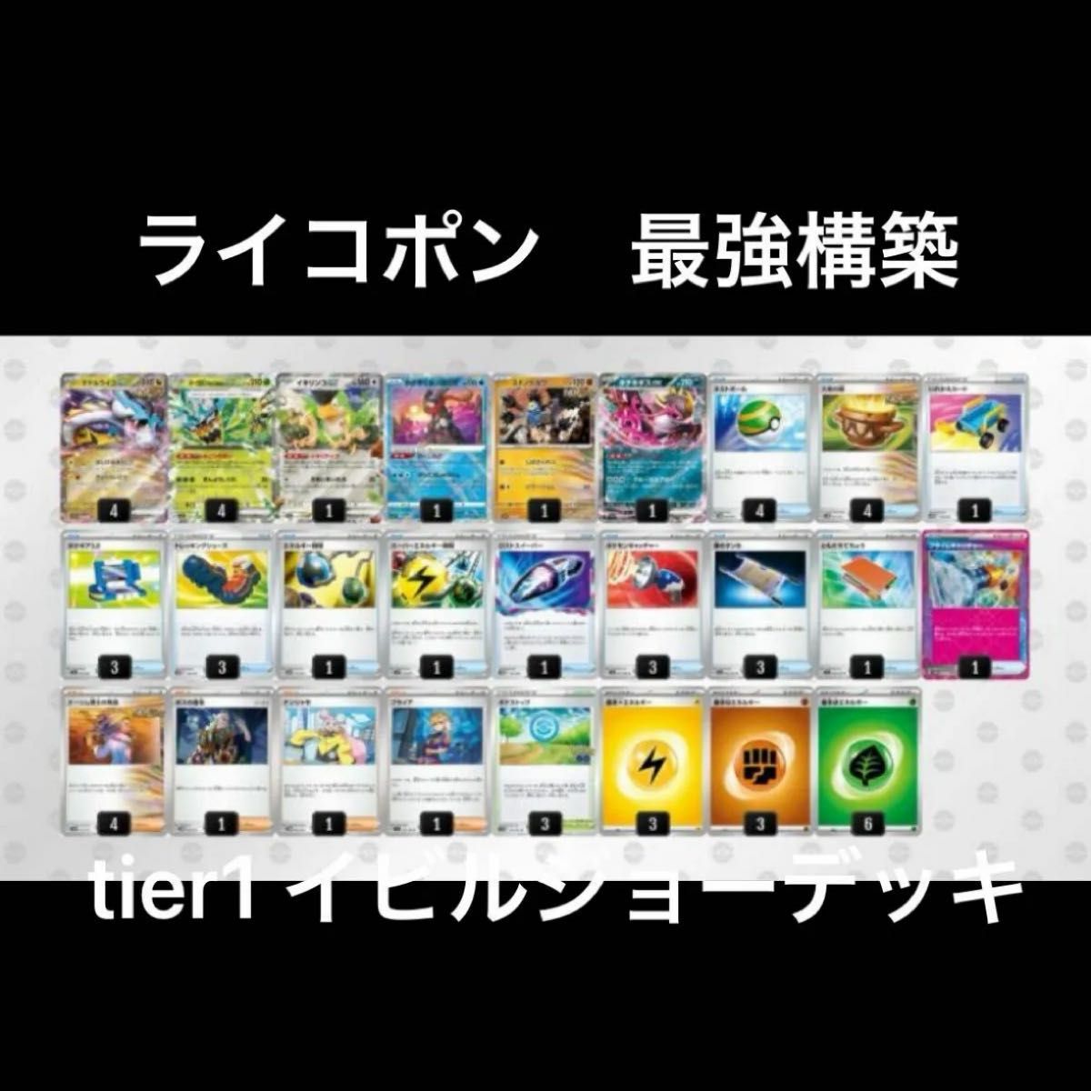 構築済みデッキ ポケモンカードゲーム ライコポン タケルライコ 構築済みデッキ ポケモンカードゲーム ライコポン タケルライコ