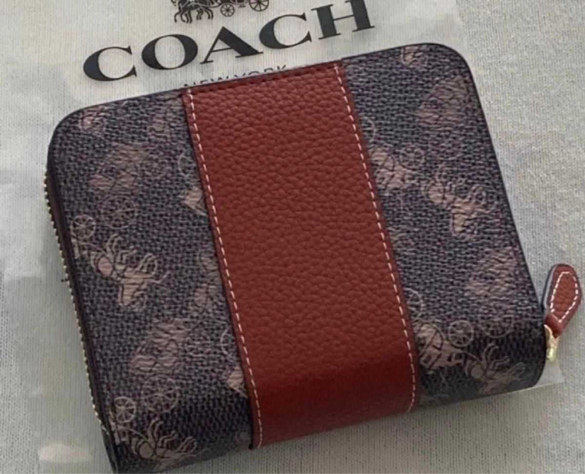 新品 COACH コーチ 二つ折り財布 馬車 ホース&キャリッジ ビル 新品 COACH コーチ 二つ折り財布 馬車 ホース&キャリッジ ビル
