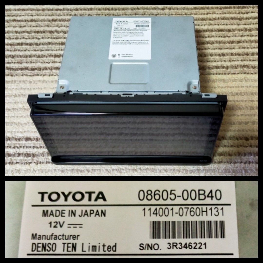 トヨタ 純正 SDナビ NSZT-Y68T フルセグ ナビロック解除済み A40 トヨタ 純正 SDナビ NSZT-Y68T フルセグ ナビロック解除済み A40