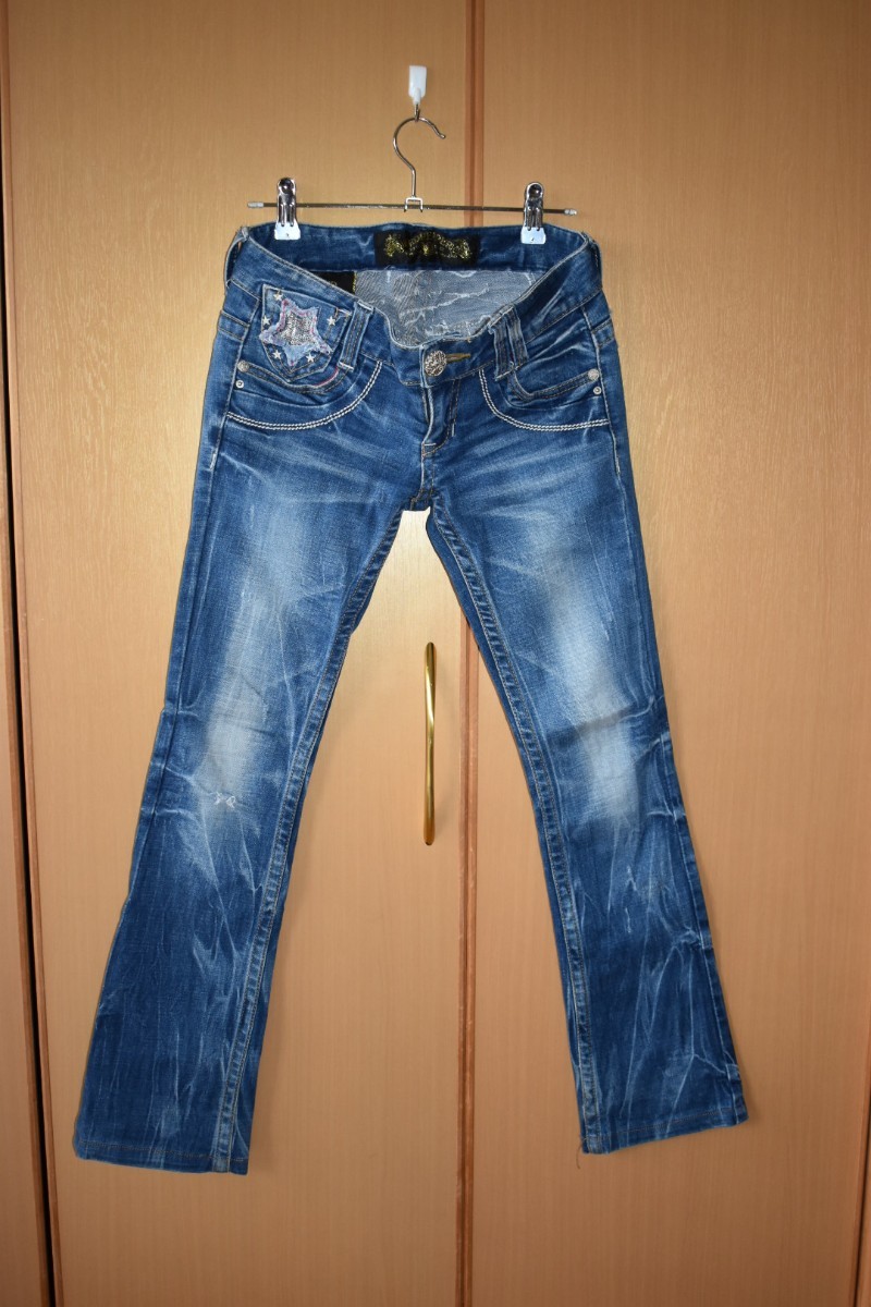 RED PEPPER 24in ﾃﾞﾆﾑﾊﾟﾝﾂ jeansﾚｯﾄﾞﾍﾟｯﾊﾟｰ