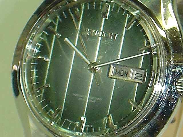 珍しいＲＩＣＯＨリコー製アンティーク時計 ストライプグラデ