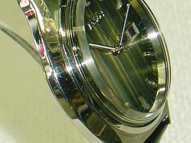 珍しいRICOHリコー製アンティーク時計 ストライプグラデ