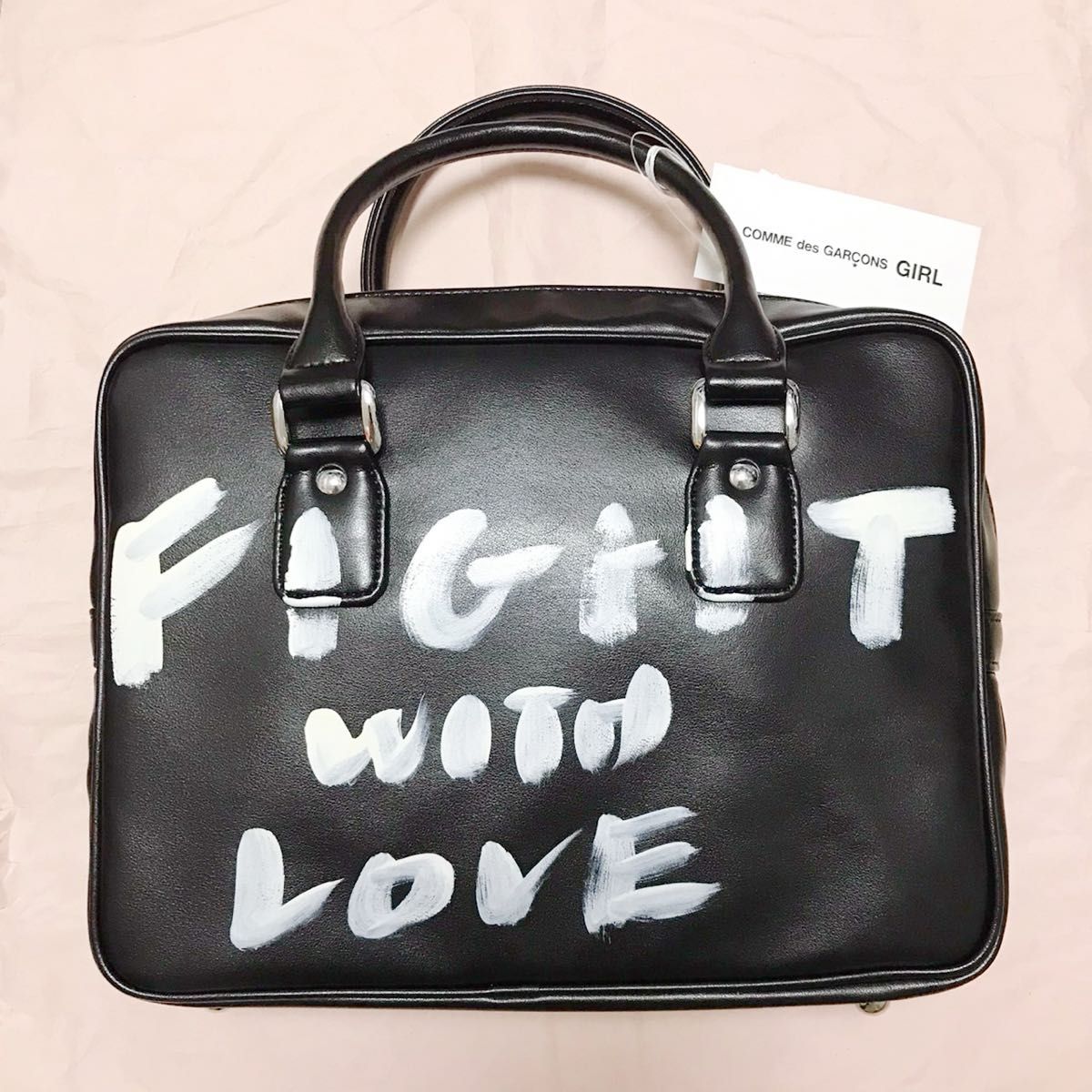 コムデギャルソン ガール メッセージペイントバッグ CDG GIRL コムデギャルソン ガール メッセージペイントバッグ CDG GIRL