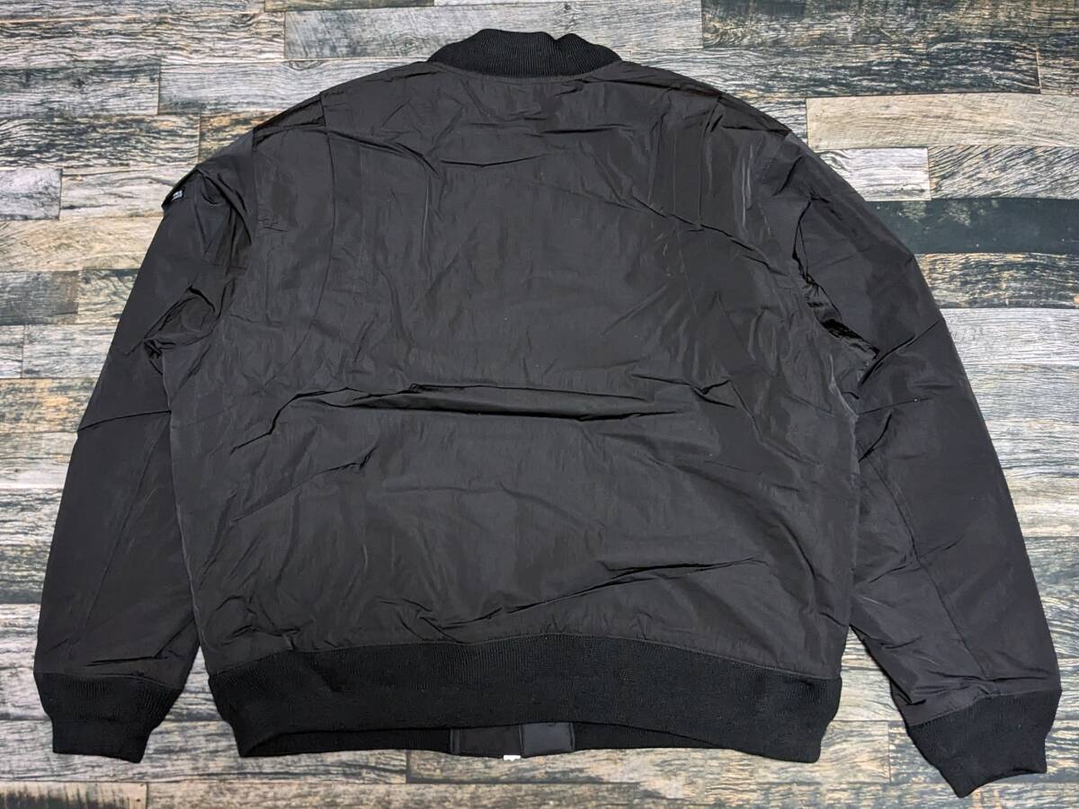 XXL Nike Jordan MA-1 Bomber jacket @35750 jpy inspection rainproof / water-repellent / protection against cold / cotton inside embroidery Logo down / flight /boma-MA1 black / black 2XL