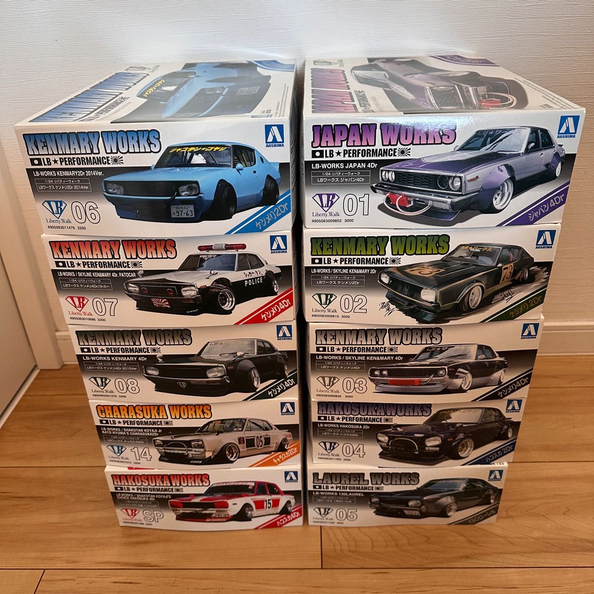 10台セット 未開封 アオシマ リバティーウォーク 1/24 10台セット 未開封 アオシマ リバティーウォーク 1/24