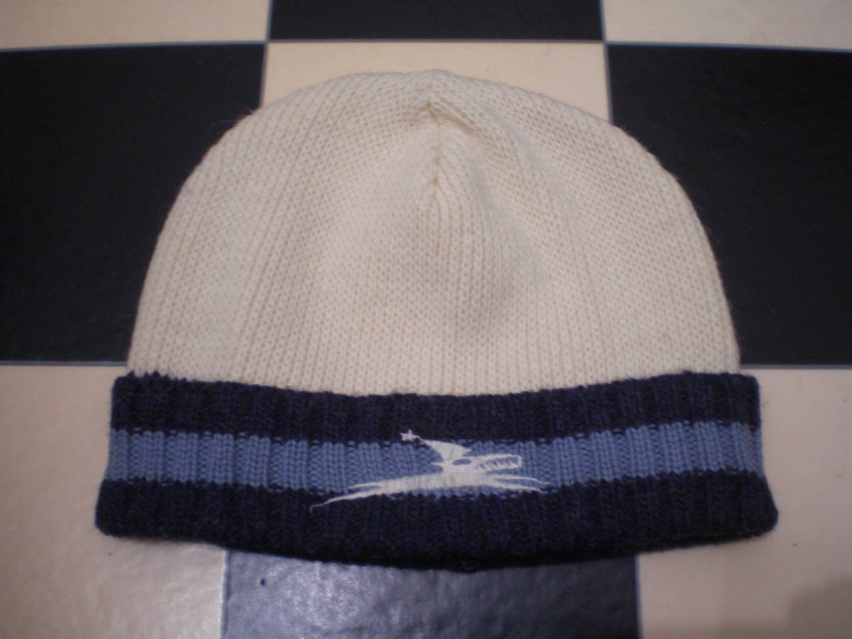 PILOT Canada ウールニットキャップ フリーサイズ カナダ製 パイロット 刺繍ロゴ ワッチキャップ ニット帽 帽子 80’s 90’s Old Vintage_画像1