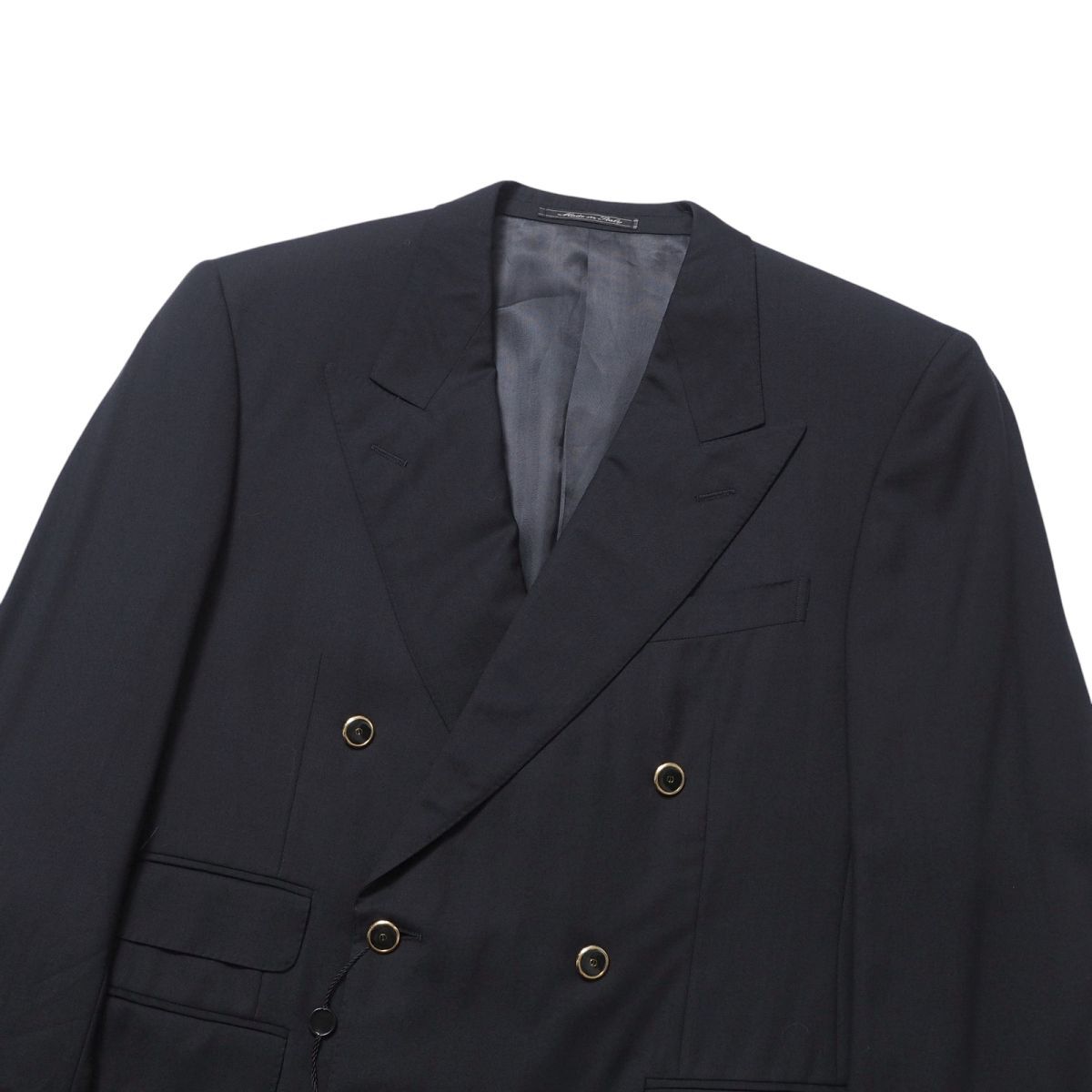 dunhill ダンヒル　紺ブレ　ダブルブレスト ブレザー　XL　金ボタン dunhill ダンヒル 紺ブレ ダブルブレスト ブレザー XL 金ボタン