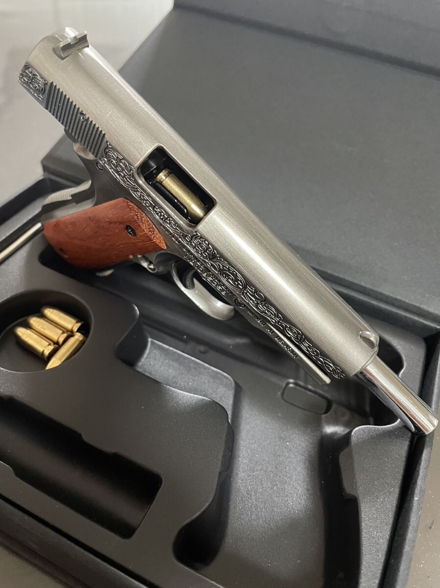 1/2ガバメントm1911ミニチュア 排莢式 金属製モデルガン 彫刻 1/2ガバメントm1911ミニチュア 排莢式 金属製モデルガン 彫刻
