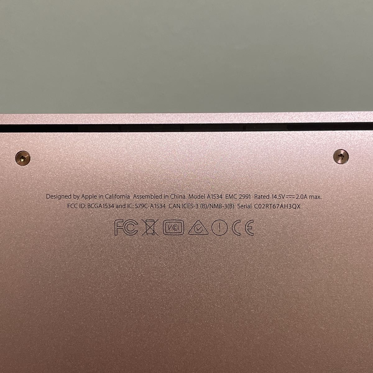 ジャンク Apple MacBook 12インチ 2016 8GB Intel core m3 ジャンク Apple MacBook 12インチ 2016 8GB Intel core m3