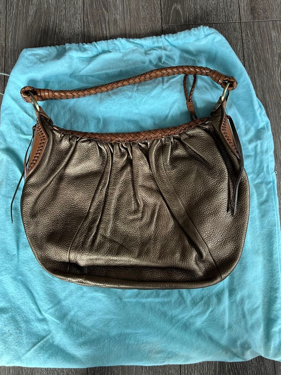 Sabrina CHRISTA Camel ショルダーバッグ SABRINA SCALA 本革 ショルダーバッグ ゴールド ショルダー