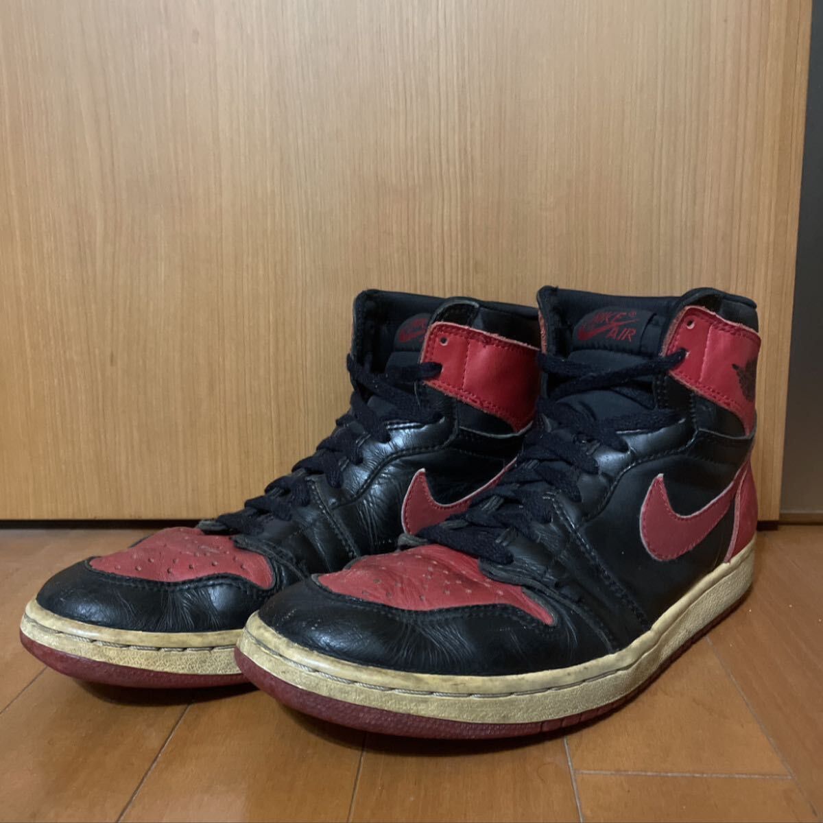 激レア『NIKE』AIR JORDAN1 94年製「BRED」 ハイカット 激レア『NIKE』AIR JORDAN1 94年製「BRED」 ハイカット