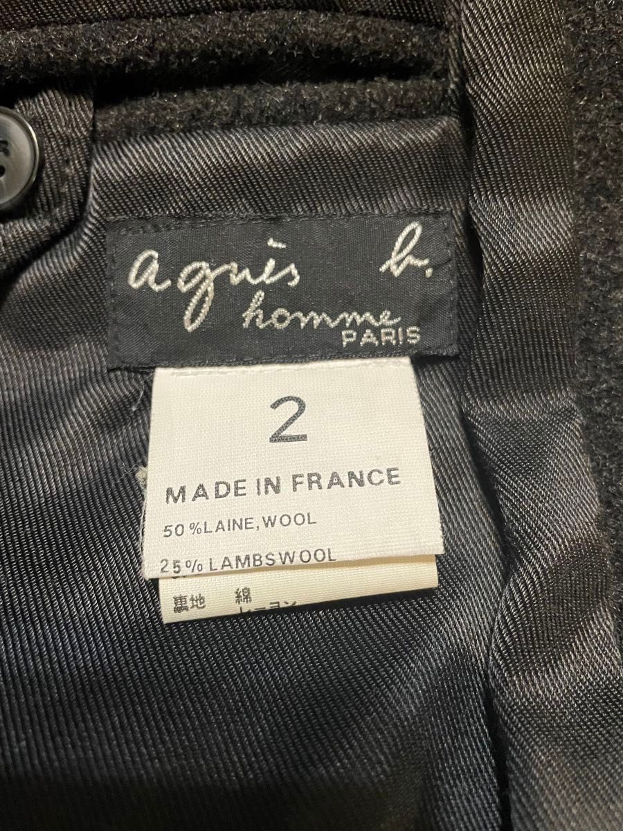 希少 アーカイブ『agnes b homme』 90sフランス製ウールカシミア 希少 アーカイブ『agnes b homme』 90sフランス製ウールカシミア