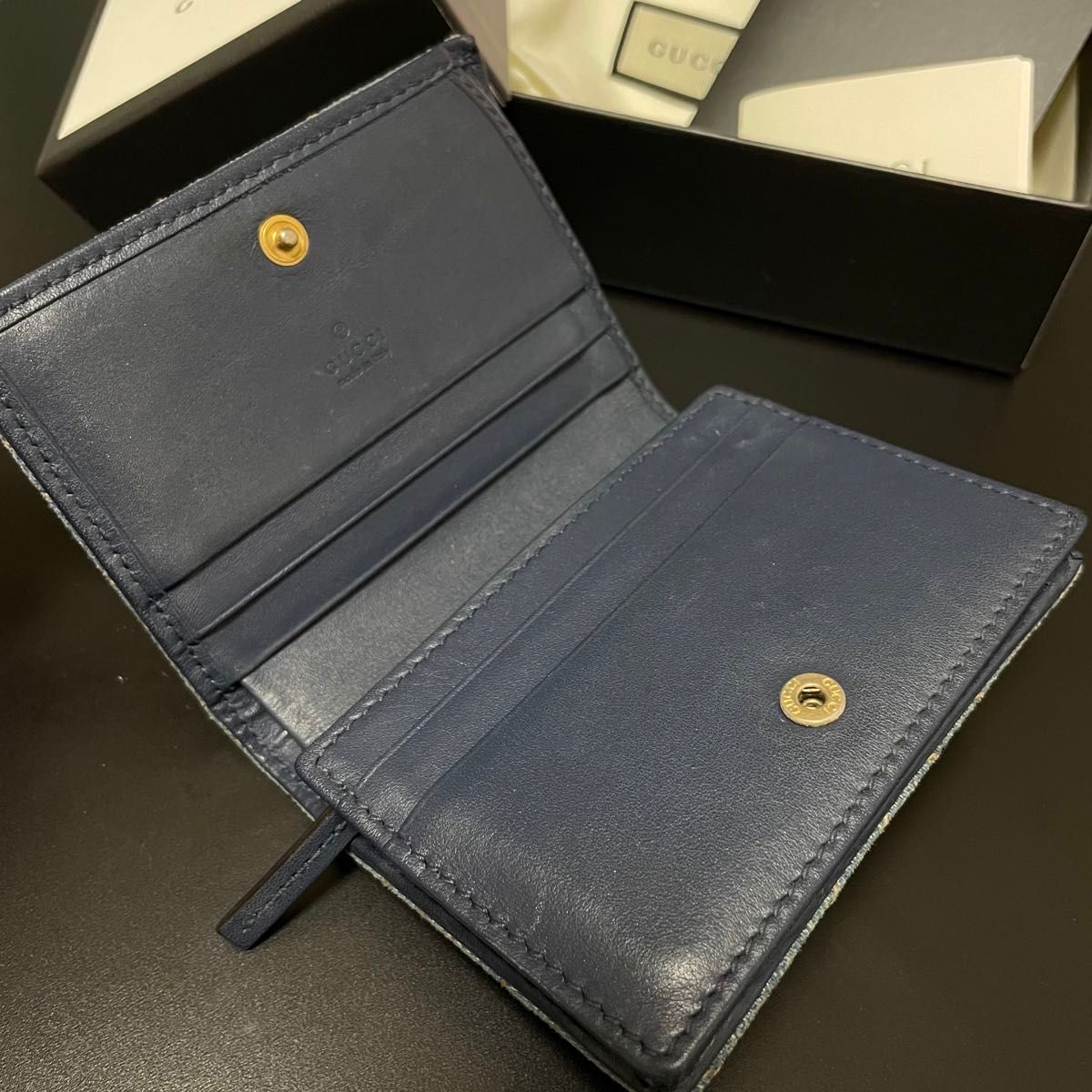 希少品】GUCCI 日本限定デニム折り財布 パール付きGGロゴ|Yahoo 希少品】GUCCI 日本限定デニム折り財布 パール付きGGロゴ|Yahoo
